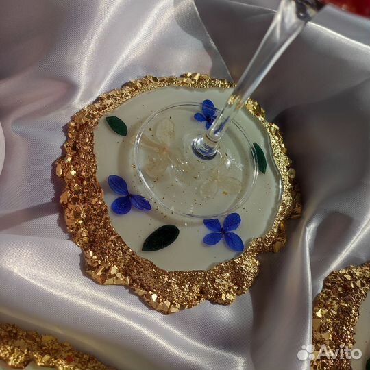 Сервировочный набор посуды из эпоксидной смолы