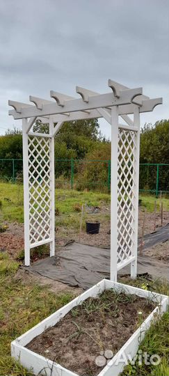 Пергола деревянная п-образная