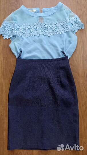 Юбка школьная блузка в подарок