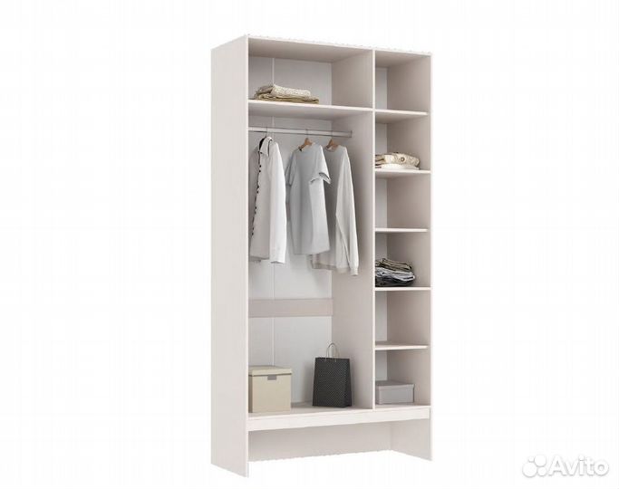 Шкаф 3-дверный 1,20м Луна мдф с подсветкой