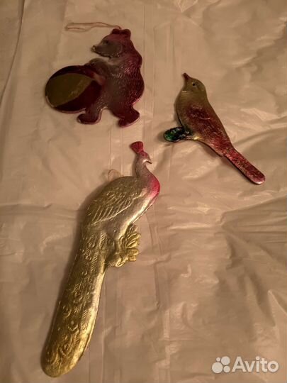 Игрушки ёлочные фольгированные СССР