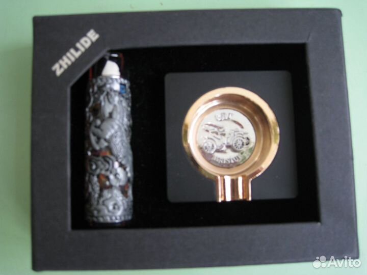 Подарочный набор zhilide Пепельница+зажигалка