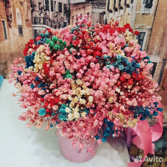 Мини букет из сухоцветов