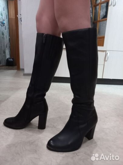 Сапоги женские натуральная кожа 38 весна