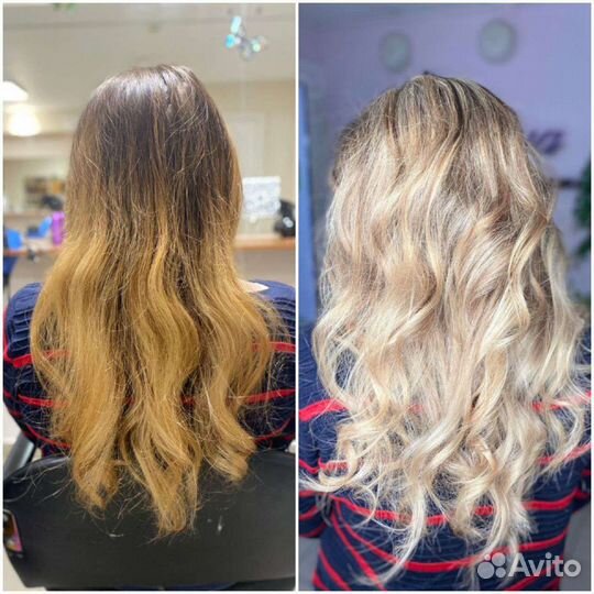 Модель на окрашивание волос и стрижки