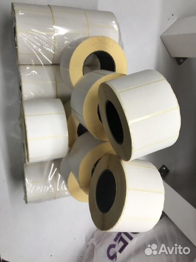 Термоэтикетки 43х25 эко (1000шт рулон) все размеры