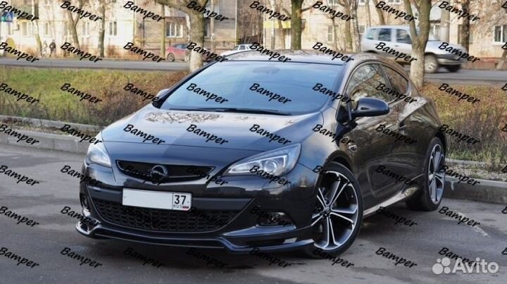 Сплиттер Opel Astra J JMS GTC