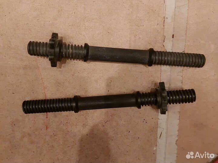 Грифы гантельные металл и металлопластик