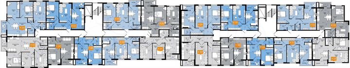 2-к. квартира, 60 м², 6/9 эт.