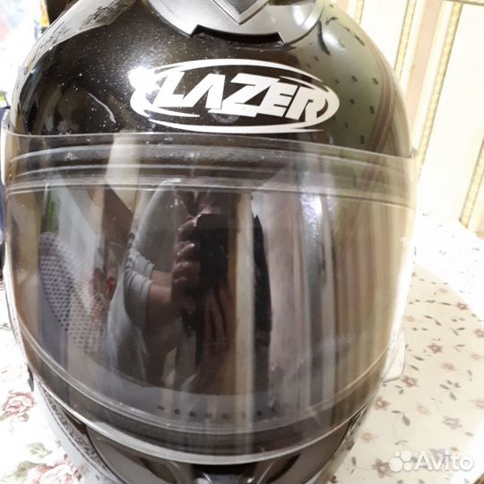 Мотошлем Lazer, мото каска с пинлоком