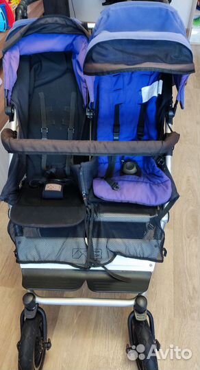 Коляска 3 в 1 для двойни mountain buggy duet