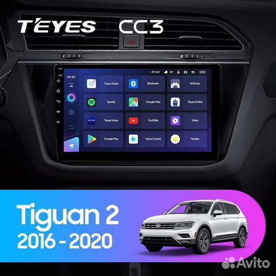 Магнитола Teyes CC3 Volkswagen Tiguan 2 2016-2020