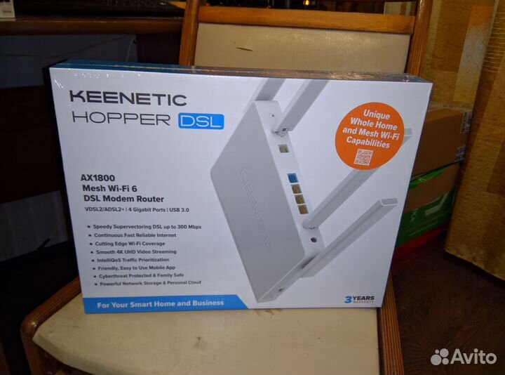 Новый Wi-Fi6 роутер Keenetic Hopper DSL KN-3610