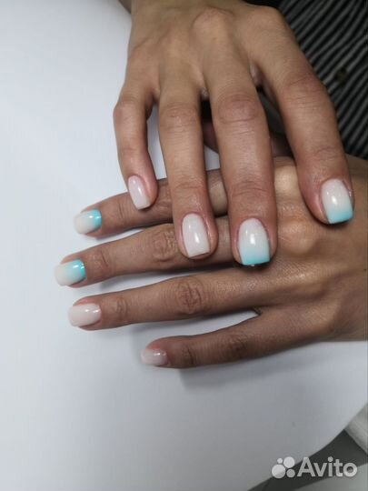 Маникюр наращивание ногтей
