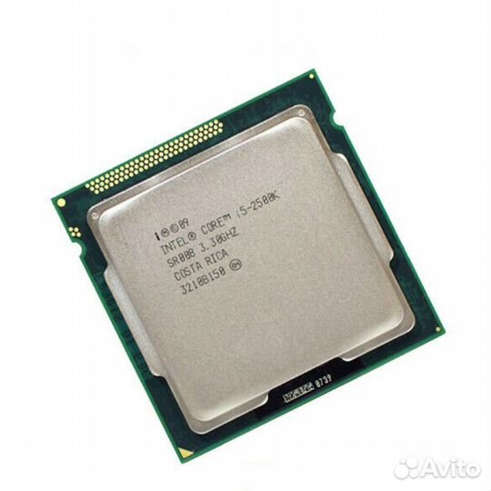 Процессор i5-2500k игровой, 4 ядра, 4 потока