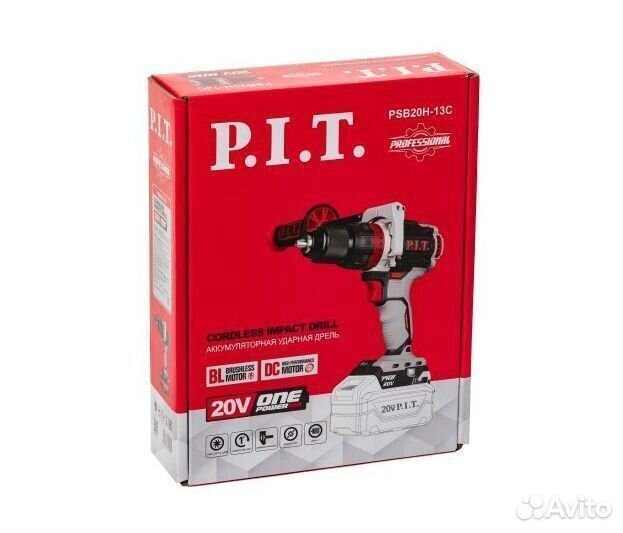 Дрель аккумул PIT PSB20H-13C X-driver soloбез акзу