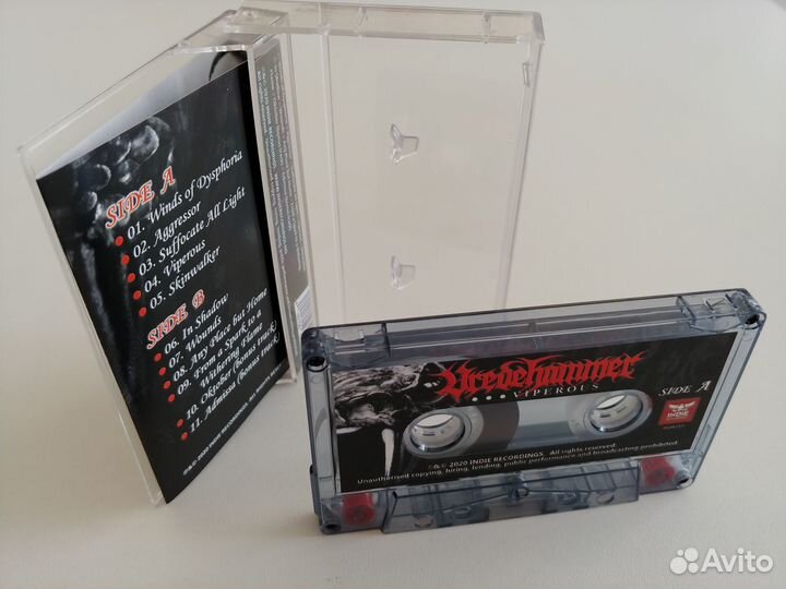 Аудиокассета с записью Vredehammer - Viperous