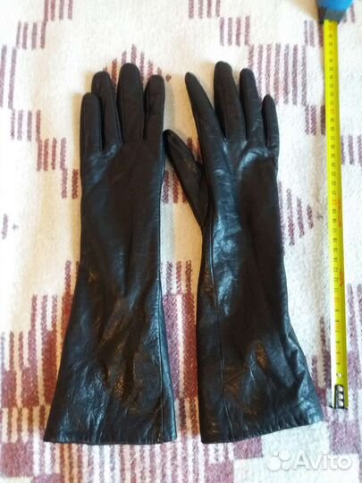 Перчатки женские кожаные новые