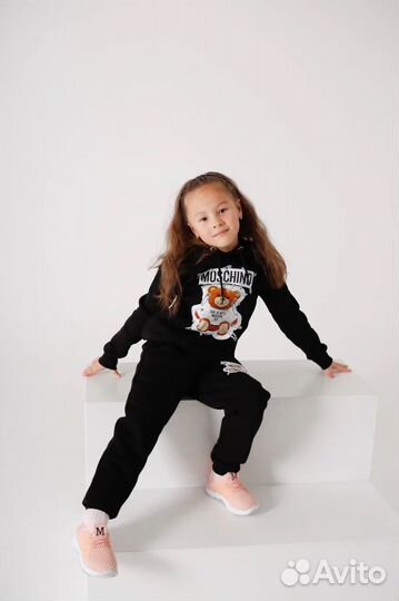 Moschino костюм теплый черный (унисекс)