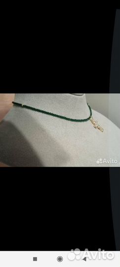 Комплект украшений. Чокер и серьги с крестиком