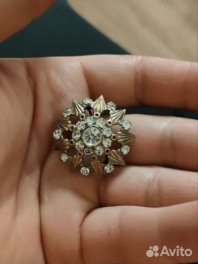 Брошь серебро 875 СССР