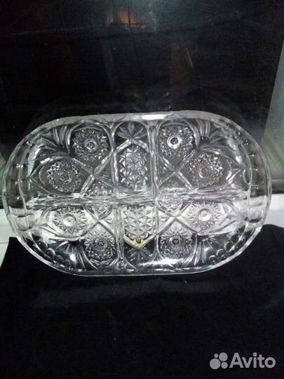 Хрустальная менажница-85 год