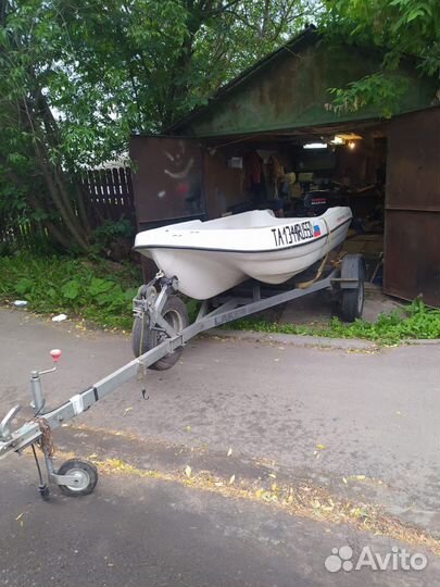 Продам лодку +прицеп+мотор nissan marine