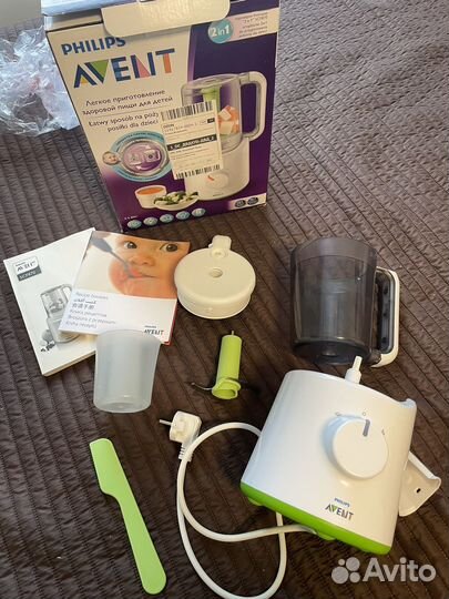 Пароварка блендер philips avent 2 в 1