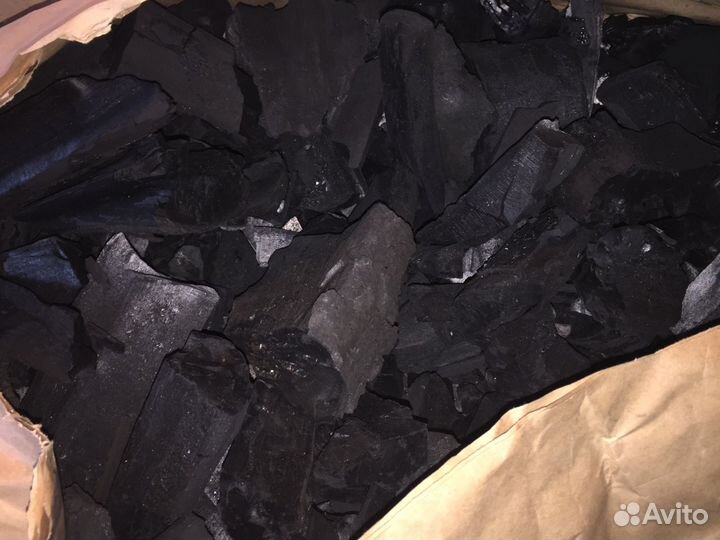 Уголь древесны, березовый для мангала 9кг