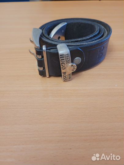 Мужской кожаный ремень Hugo boss