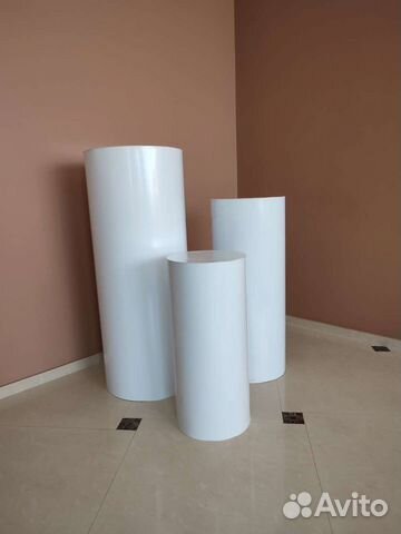 Белые Тубусы для фотозоны/кенди бара