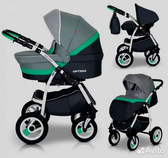 Премиум Коляска 3 в 1 Verdi Optima, как новая
