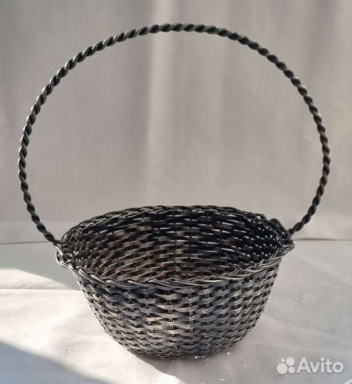Плетеные корзинки серебрение франция