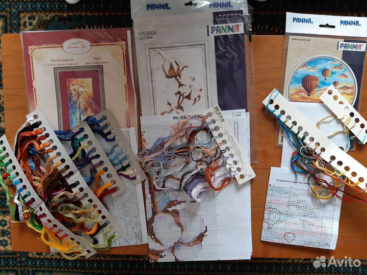 Набор для вышивания,остатки