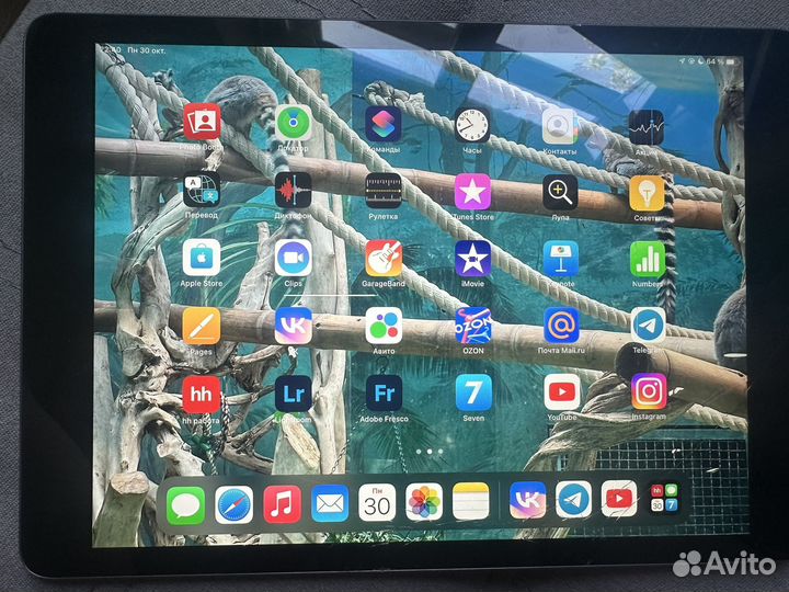 iPad 10.2 2021 WiFi 64 Gb space grey треснут экран