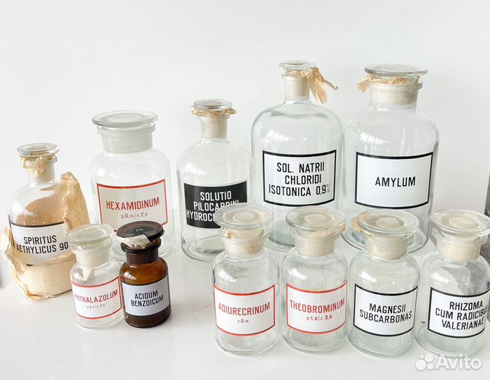 Штанглас аптечная банка Чехословакия винтаж новая