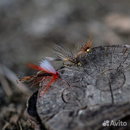 Сухая мушка Goture. Набор 30 шт 6 видов без сумки