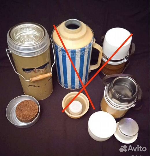 Термосы для еды и воды времён СССР