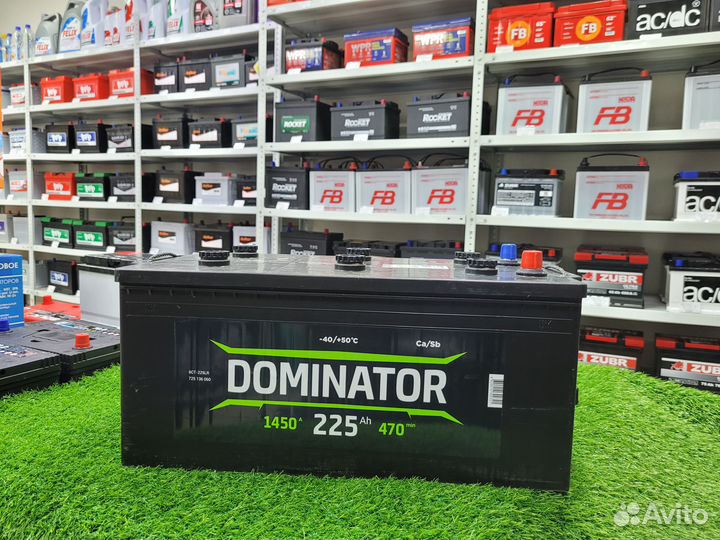 Аккумулятор dominator 225 Ah о.п. 1450A