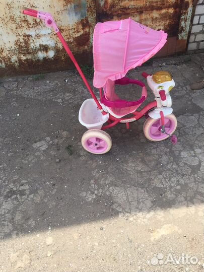 Детский велосипед трех колесный, для девочки
