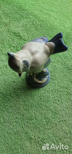 Статуэтка Синица, 1950-60 гг Гжель