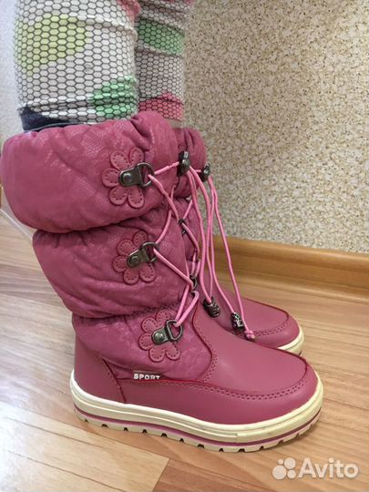 Зимние сапожки детские на девочку