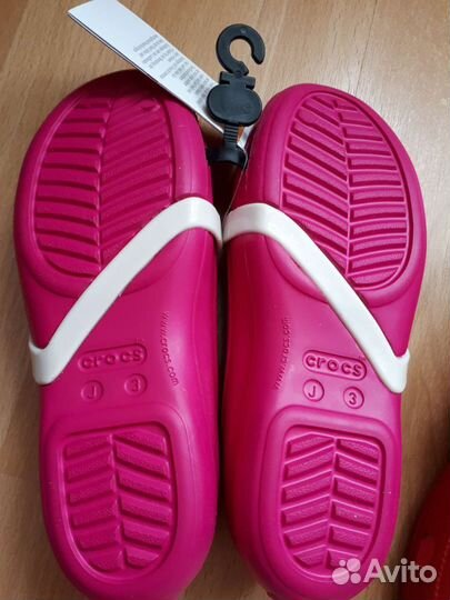 Новые сандалии балетки Crocs J2,J3 33/34