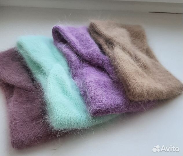 Повязка на голову вязаная