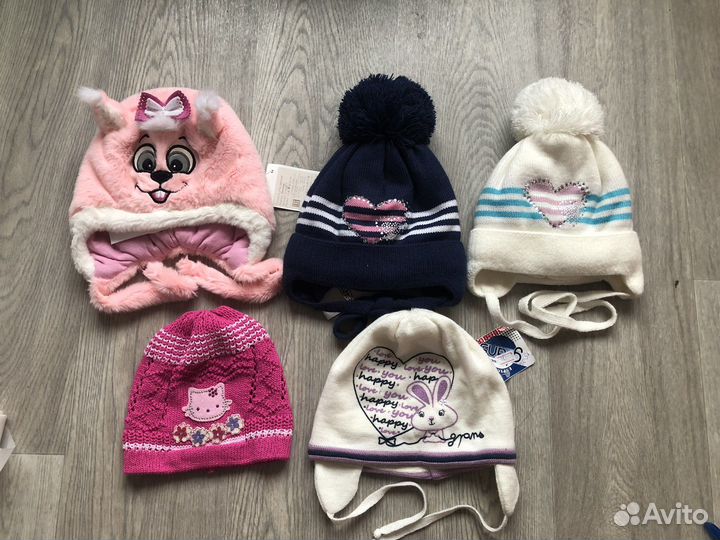 Шапка на девочку 44-46 размер