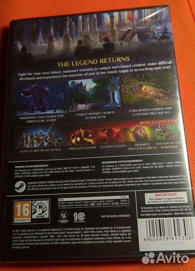 Kings bounty 2 PC DVD BOX