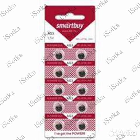 Элемент питания щелочной Smartbuy AG3