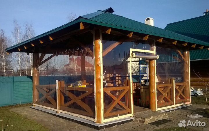 Мягкие окна пвх на ремешках или люверсах