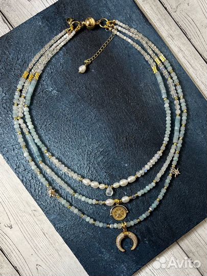 Колье из натуральных камней