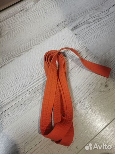 Пояс для карате белый, синий, оранжевый